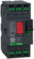 Schneider Variklio apsaugos jungiklis TeSys Deca 3P AC-3/AC-3e 1,6–2,5 A termomagnetinis, snap-in gnybtai su mygtuku (GV2ME07A)