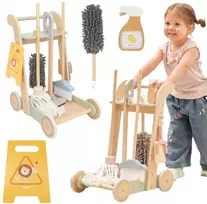 Viga Toys Valymo vežimėlis VIGA, su 10 priedų