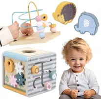 Viga Toys Lavinamasis žaislas Viga, su karoliukų labirintu