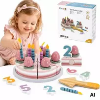Viga Toys Žaislas torto rinkinys VIGA PolarB, medinis
