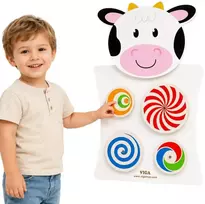 Viga Toys Sieninė lenta Viga, besisukantys diskai