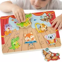 Viga Toys Dėlionė muzikinė VIGA, su garso moduliu