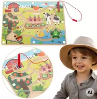 Viga Toys Žaislas labirintas VIGA, su magnetiniu rašikliu