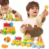 Viga Toys Žaislas traukinys VIGA, 17 elementų
