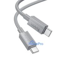 Cable USB C to USB C Hoco 3A 60W 1 m X107 gray
