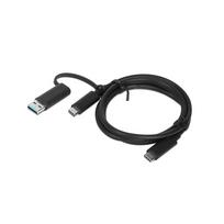 Lenovo | 1m, Hybrid USB-C with USB-A Cable
