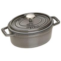 Staub oval cast iron pot - 1 ltr, Graphite