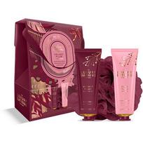 Velvet Plum & Soft Suede Body Care Box - Dárková sada v krabičce ( 3 ks )