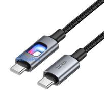 LED Cable USB C to USB C Hoco 3A 60W 1,2 m U144 black