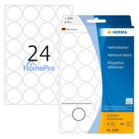 HERMA Multi-purpose labels white 25 mm round paper 768 pcs.