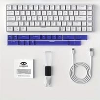 Kompaktiška 68 Klavišų 60% Mechaninė Žaidimų Klaviatūra RGB, Klein Blue/Blue Whale jungiklis