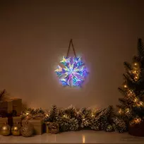 Prizminė irizuojanti LED snaigė Įvairiaspalvis Ø 26 x 25 cm