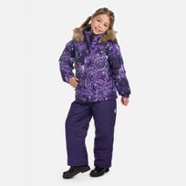 Huppa Žieminė striukė mergaitėms ALONDRA, dark lilac pattern