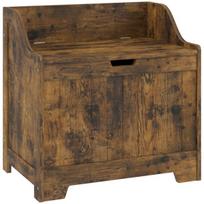 Daiktadėžė suoliukas su hidrauliniu mechanizmu 56 x 38 x 56.5 cm, ruda