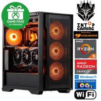 INTOP AQUA Ryzen 5 7500X3D 16GB 1TB SSD M.2 NVME RX9060XT 16GB WiFi WIN11 POWERED BY COUGAR