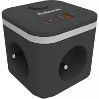 POWER CUBE TYPE F/BLACK 100137167 FELLOWES
