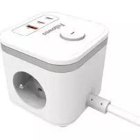 POWER CUBE TYPE F/WHITE 100137168 FELLOWES