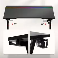 Žaidimų stalas Huzaro Hero 2.4 RGB Black