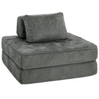 2 viename sulankstoma grindų kėdė 97x97x70 cm pilka