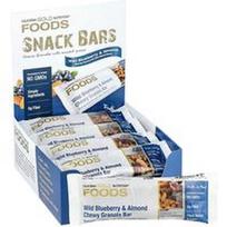 California Gold Nutrition, „Foods“, kramtomi granolos batonėliai su laukiniais mėlyniais ir migdolais, 12 batonėlių po 40 g (1,4 uncijos)
