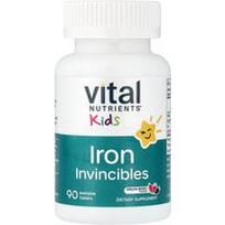 Vital Nutrients, Vaikai, Geležies nenugalimai, Meliono uogos, 90 tirpstančių tablečių