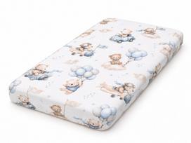 Paklodė kūdikiui "SKY PILOT BLUE" su guma-60x120
