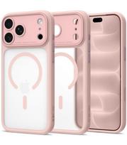Matinis rožinis dėklas Apple iPhone 17 Pro / 18 Pro telefonui "Tech-Protect MagPeak Magsafe CC"