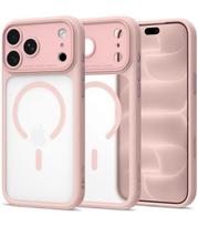 Matinis rožinis dėklas Apple iPhone 17 Pro Max / 18 Pro Max telefonui "Tech-Protect MagPeak Magsafe CC"