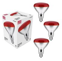 Infraraudonųjų spindulių lempa Avide, 100W E27 R125 3vnt