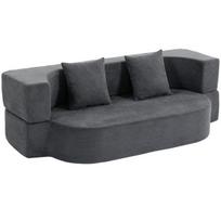 Sofa-lova 190x80x60 cm tamsiai pilka