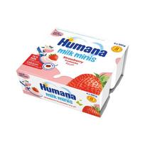 Jogurtinis desertas su braškėmis Humana Milk Minis, 8 mėn+, 400g
