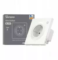Inteligentne gniazdko ścienne Sonoff WS01TPF-E WiFi (typ F)