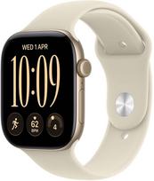 Apple Watch Series 12 GPS 42mm Gold Aluminium Case with Sand Sport Band - M/L | MJEE4MP/A | 195951225999