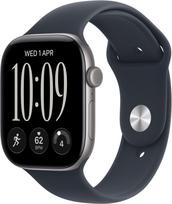 Apple Watch Series 12 GPS + Cellular LTE 42mm Space Grey Aluminium Case with Navy Blue Sport Band - S/M | MJFX4MP/A | 195951230023