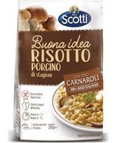 Rizoto ryžiai SCOTTI, Milanese, su grybais, be glitimo, 210 g