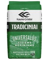 Tradiciniai kvietiniai miltai KAUNO GRŪDAI, 550C, 1.75 kg