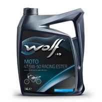 Variklio alyva WOLF MOTO 5W50 4T RACING ESTER 4L. 5w-50
