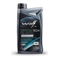 Variklio alyva WOLF OFFICIALTECH 0W20 FXFE 1L. 0w-20 tinka Ford