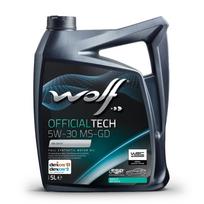 Variklio alyva WOLF OFFICIALTECH 5W30 MS-GD 5L. 5w-30 tinka Volkswagen, Mercedes-Benz, Ford