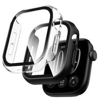 Dėklas Tech-Protect Defense Apple Watch 12 (46 mm), 2 vnt., juodas ir skaidrus