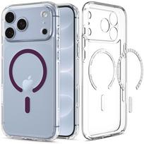Dėklas Spigen Ultra Hybrid MagSafe iPhone 17 Pro Max / 18 Pro Max, skaidrus / bordo