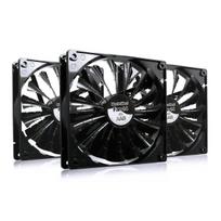 3x AABCOOLING Black Silent Fan 14 - Tylus 140mm Kompiuterio Ventiliatorius, 104m³/h Oro Srautas, Efektyvus 18.6dB Veikimas Su FDB Guoliais, Tinka PC Korpusams, 1000 RPM, Antivibracinės Tarpinės, IC Variklis, universal