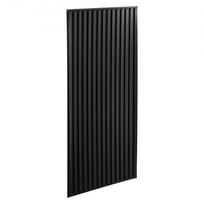 PVC lubų plokštės, 605 x 1215 mm, 12 vnt, 3D juodas lamelinis raštas, dažomos, lengvai pjaunamos