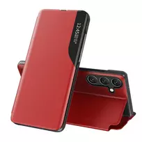 Hurtel OEM Eco-Leather Viewbook-style phone case with stand for Samsung Galaxy A26 5G (A266), red