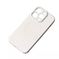Hurtel Silicone phone case with MagSafe support for Samsung Galaxy S25 Edge (S937) beige