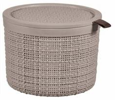 Daiktadėžė su dangčiu, daiktų saugojimo Curver Jute 0801903382, 2 l, smėlio sp., 17 x 17