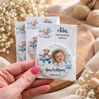 Magnetukai berniuko krikštynoms „Meškiukas lektuve“