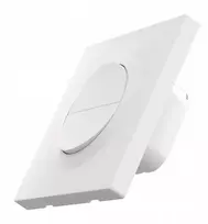 Dviejų kanalų sieninis jungiklis „SONOFF MINI-ZB2GSL-E“ su „ZigBee“ technologija, be maitinimo šaltinio.