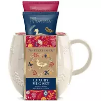 „Baylis & Harding“ „The Fuzzy Duck“ kūno priežiūros ir puodelių rinkinys – dovanų rinkinys kūno priežiūros priemonėms, supakuotas į puodelį (2 vnt.)