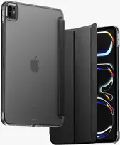 „Spigen LIQUID AIR FOLIO“ planšetinio kompiuterio dėklas „iPad Pro 11” 5 / 6 2024–2025 m. JUODAS